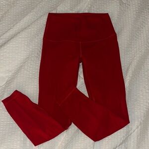Lululemon Red Align Leggings